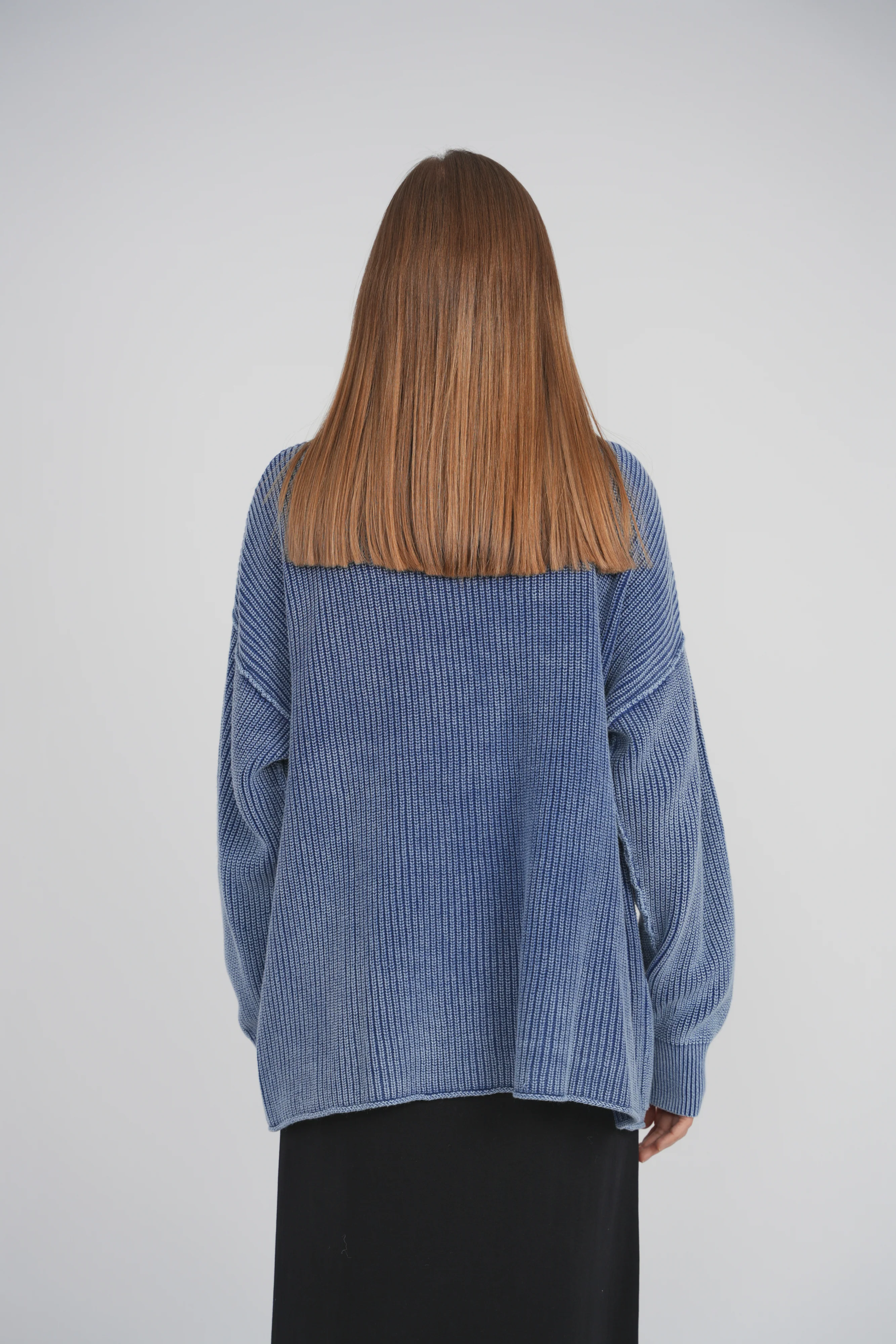 ACID WASH CARDIGAN (ACID BLUE) - Image 4