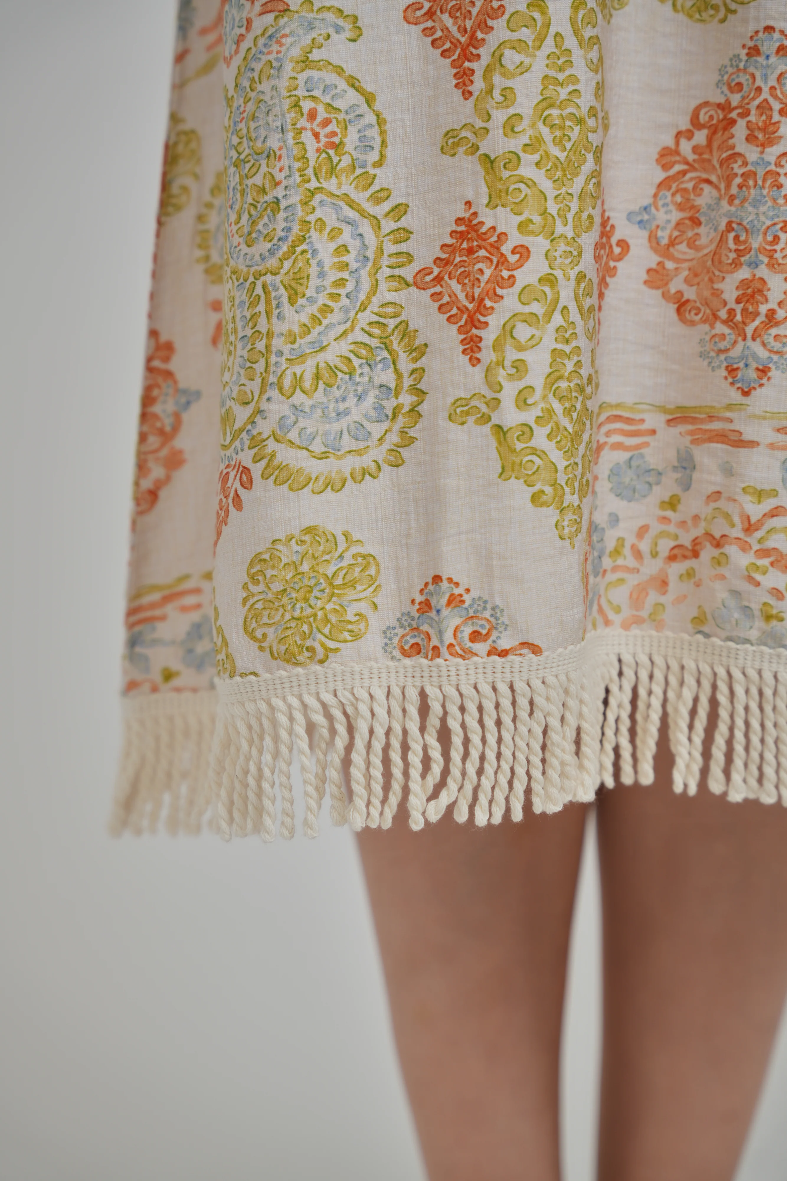 BEACH HOUSE DRESS (ORANGE PAISLEY) - Image 10