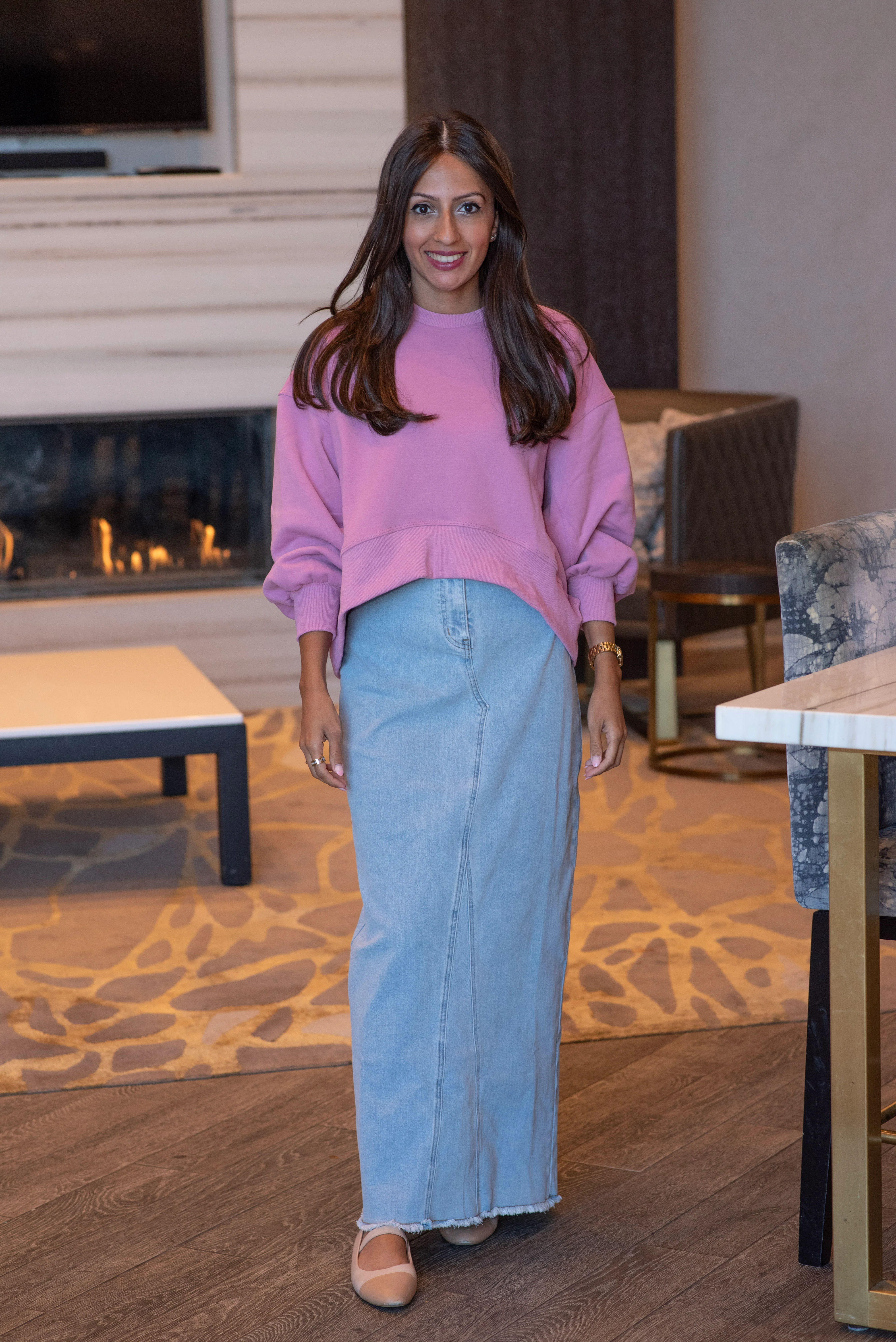 BOXY SWEATSHIRT (PINK) - Image 4