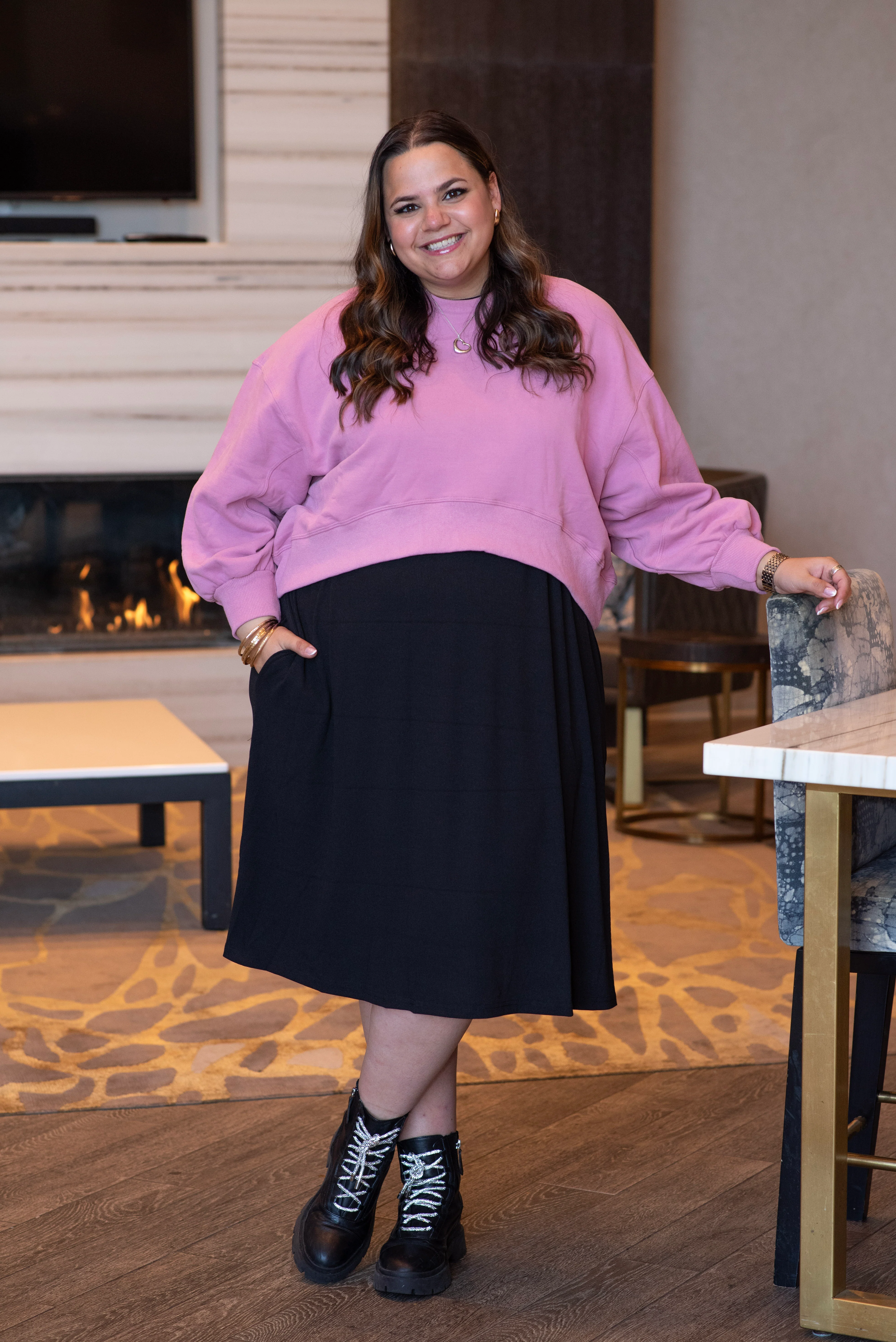 BOXY SWEATSHIRT (PINK) - Image 5