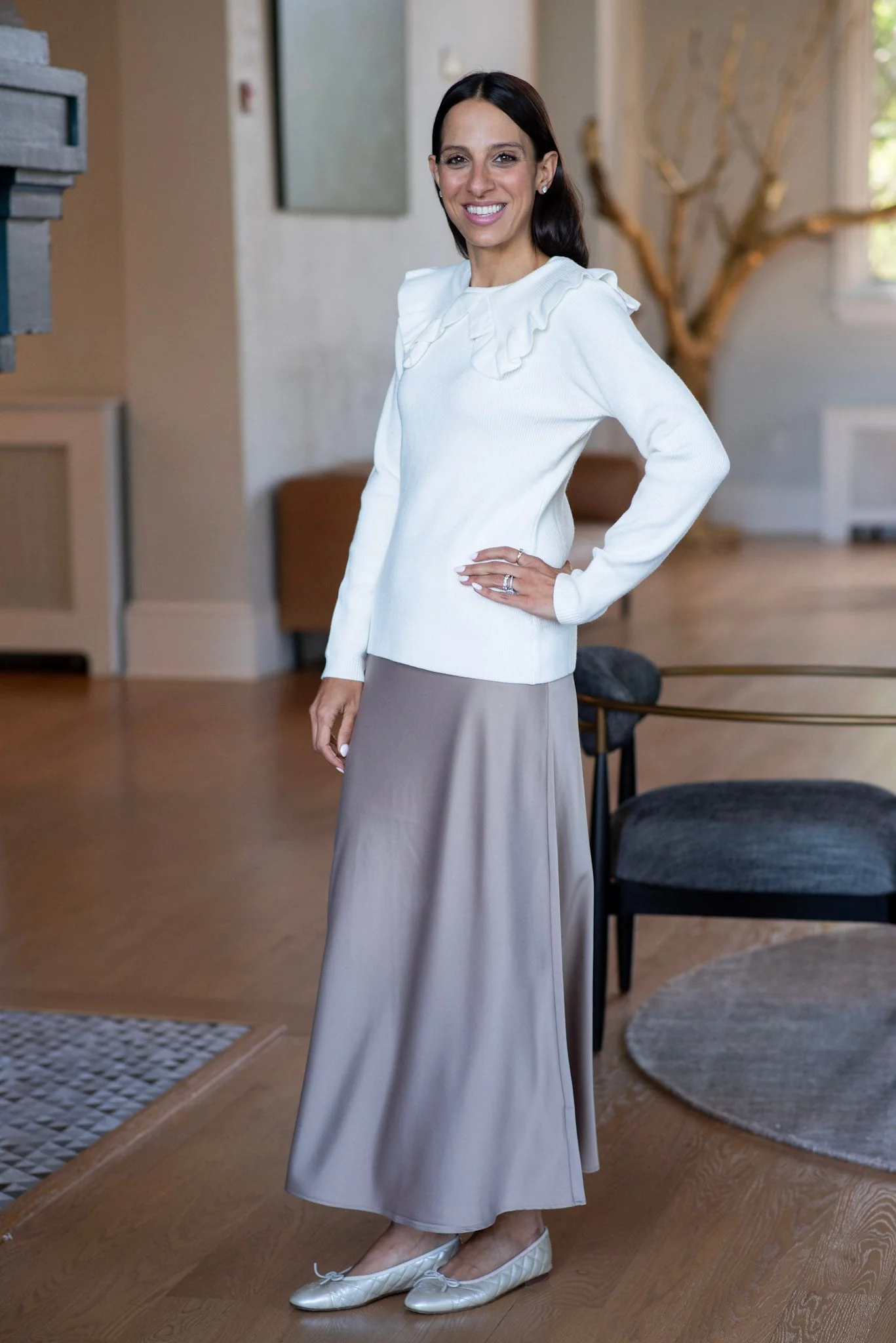 COLLARED SWEATER (IVORY) - Image 3