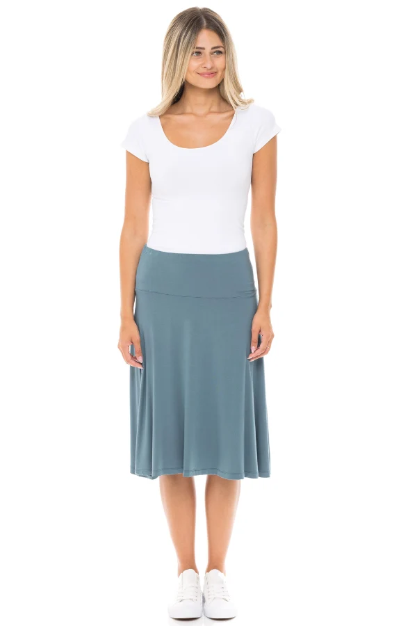 *MODAL SKYE SKIRT (MARINE) - Image 4