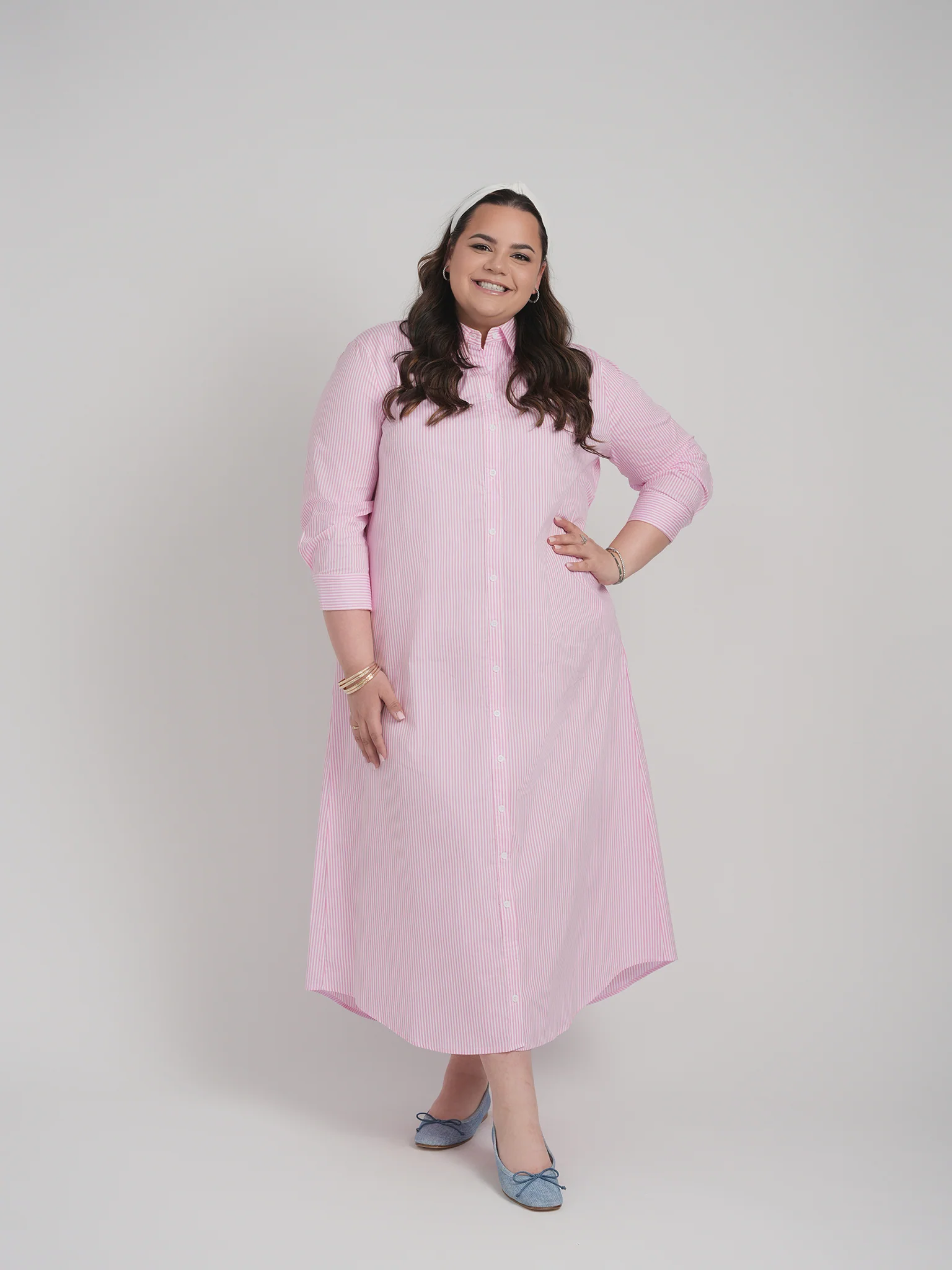 DANIELLA DRESS (PINK STRIPE) - Image 2