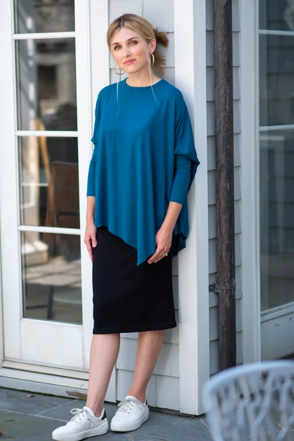 EDEN TOP SOLID JERSEY (TEAL) - Image 11