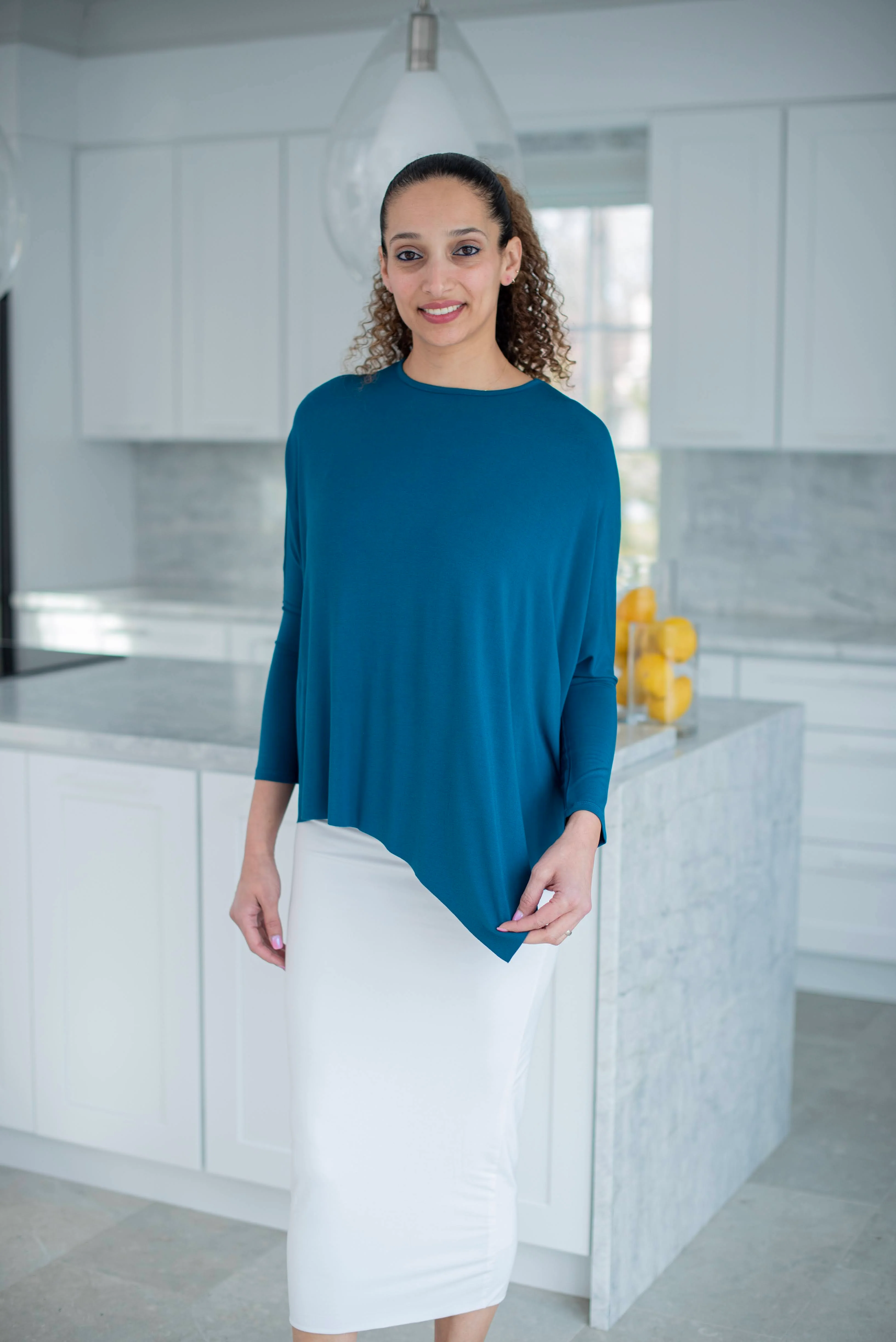 EDEN TOP SOLID JERSEY (TEAL) - Image 4