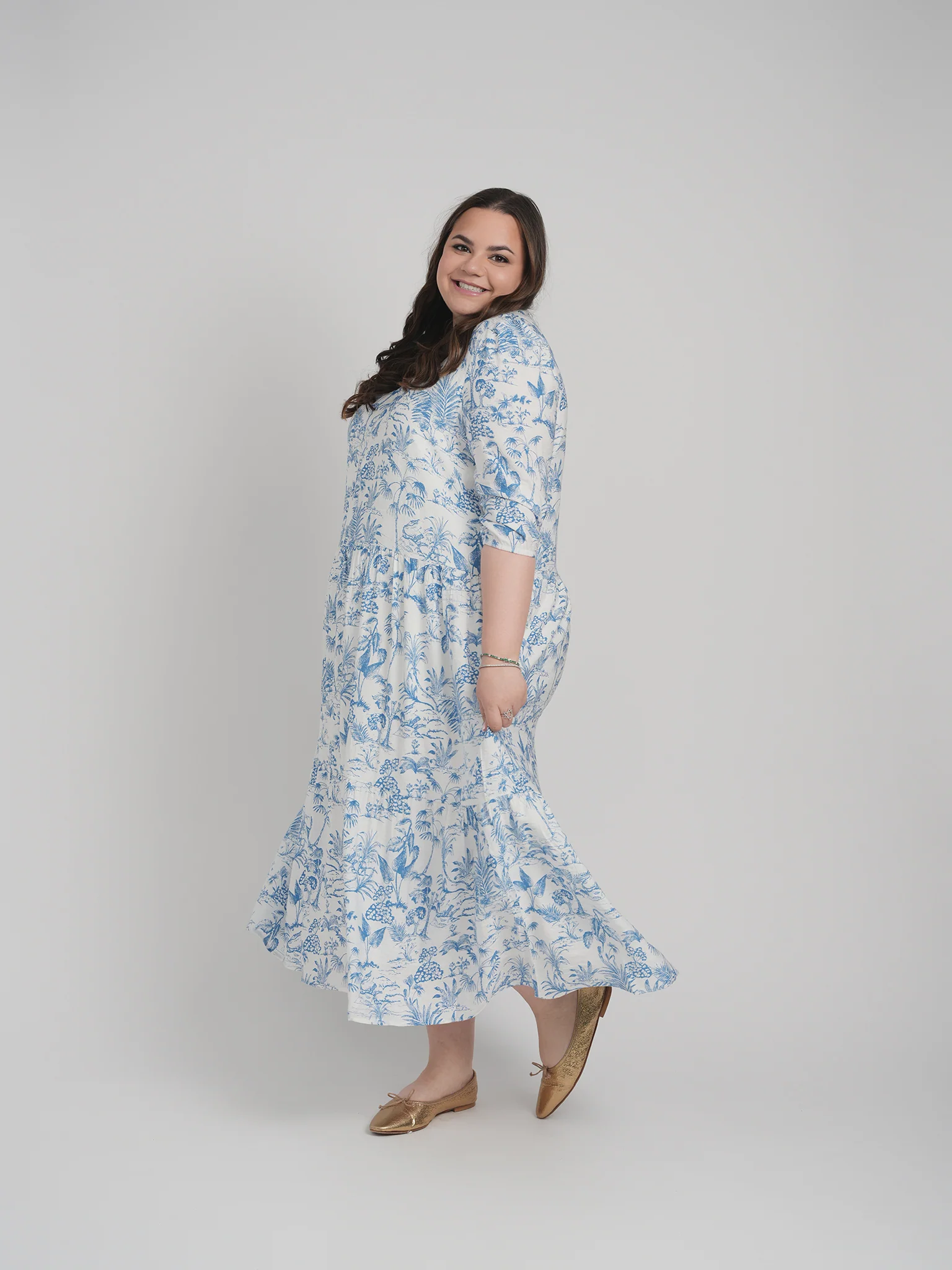 EMILY DRESS (BLUE) - Image 5