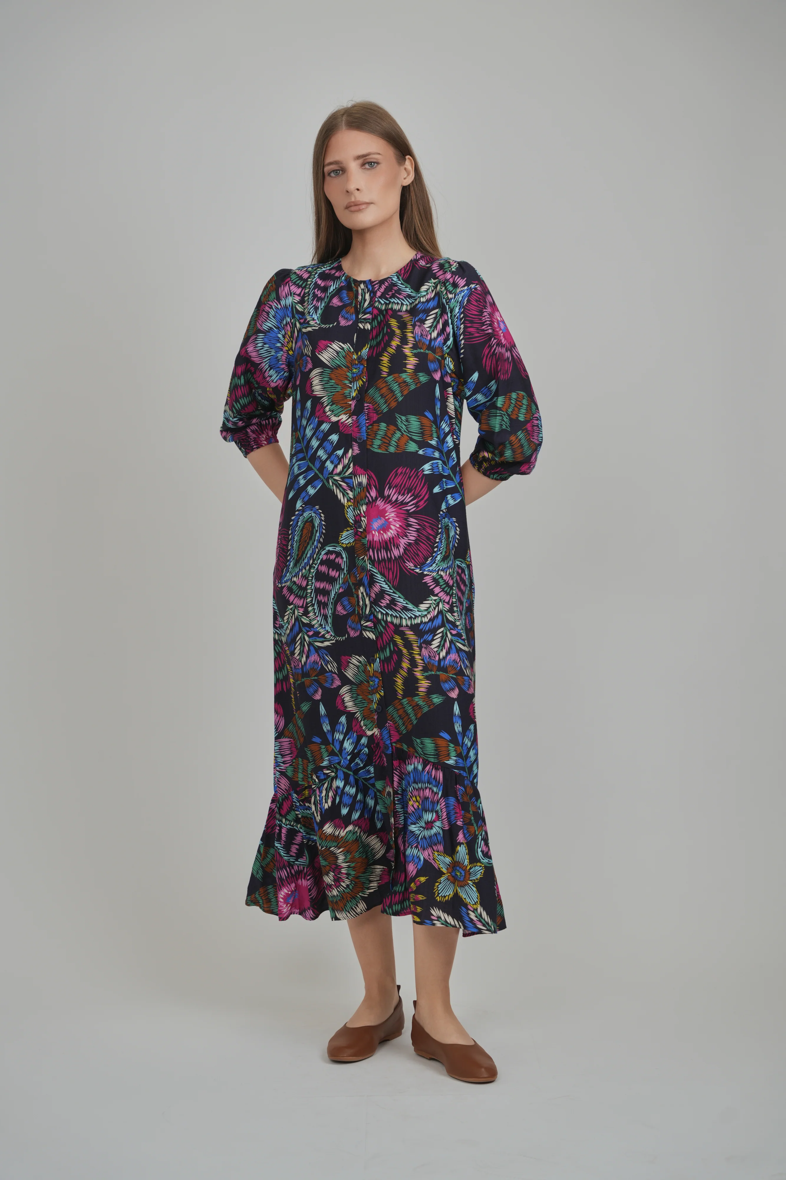 HAILEY DRESS (MIDNIGHT JEWEL) - Image 2