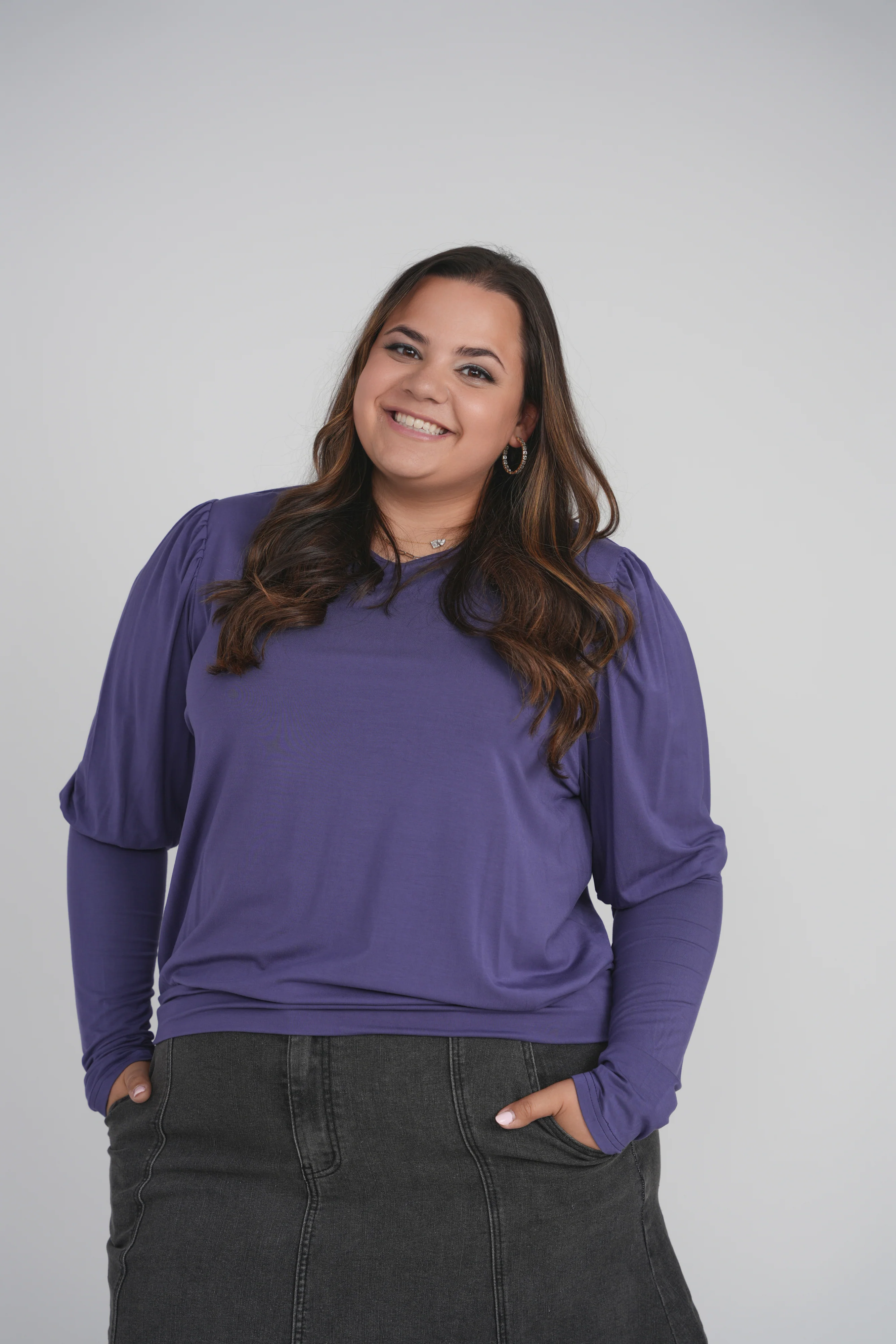 JULIET TOP (EGGPLANT) - Image 2