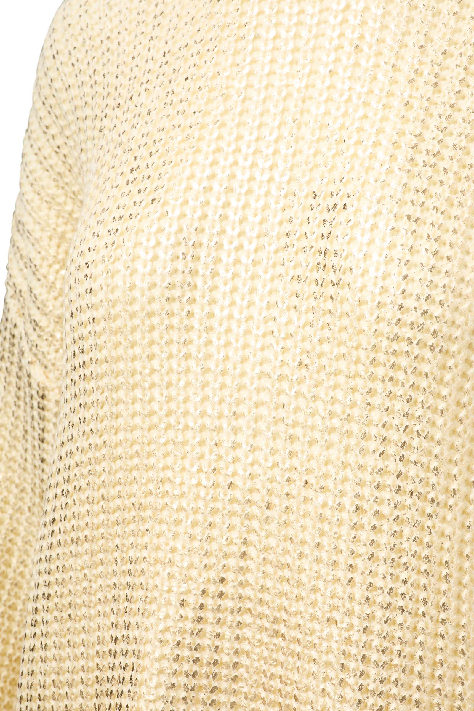 *PLUS SIZE METALLIC SWEATER DRESS (GOLD) - Image 4