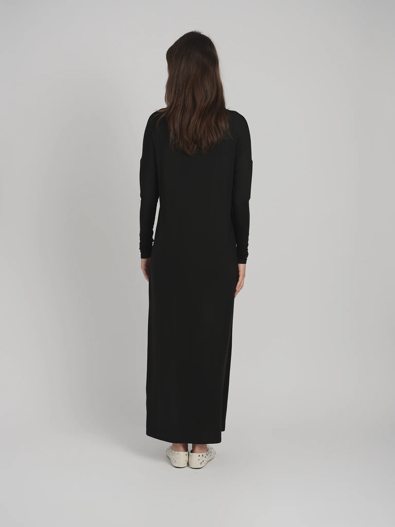 MODAL MAXI DRESS (BLACK) - Image 3