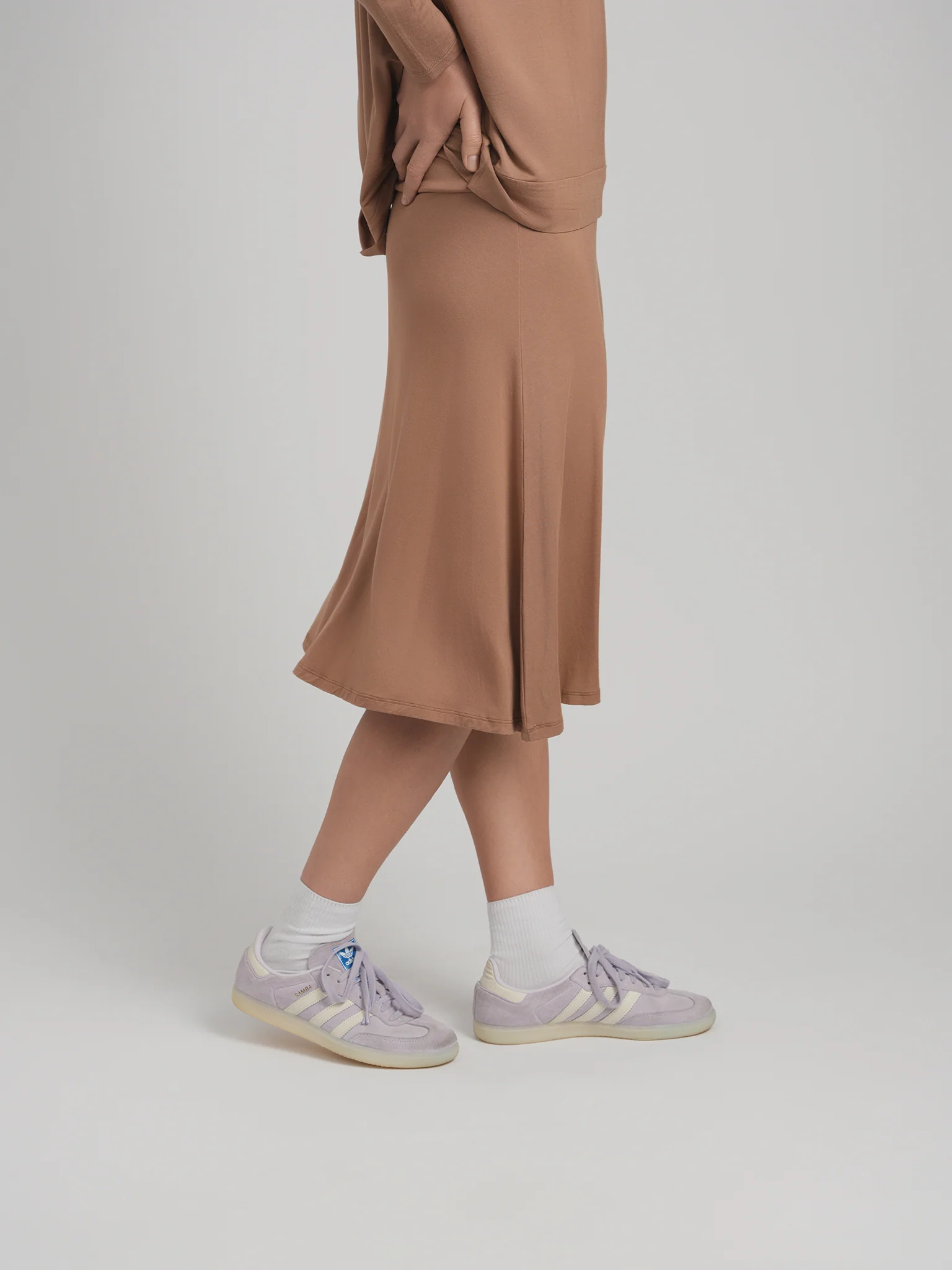 MODAL SKYE SKIRT (CAMEL) - Image 3