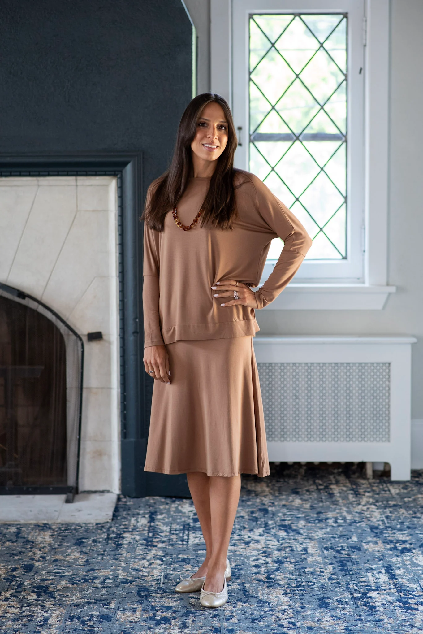 MODAL SKYE SKIRT (CAMEL) - Image 7