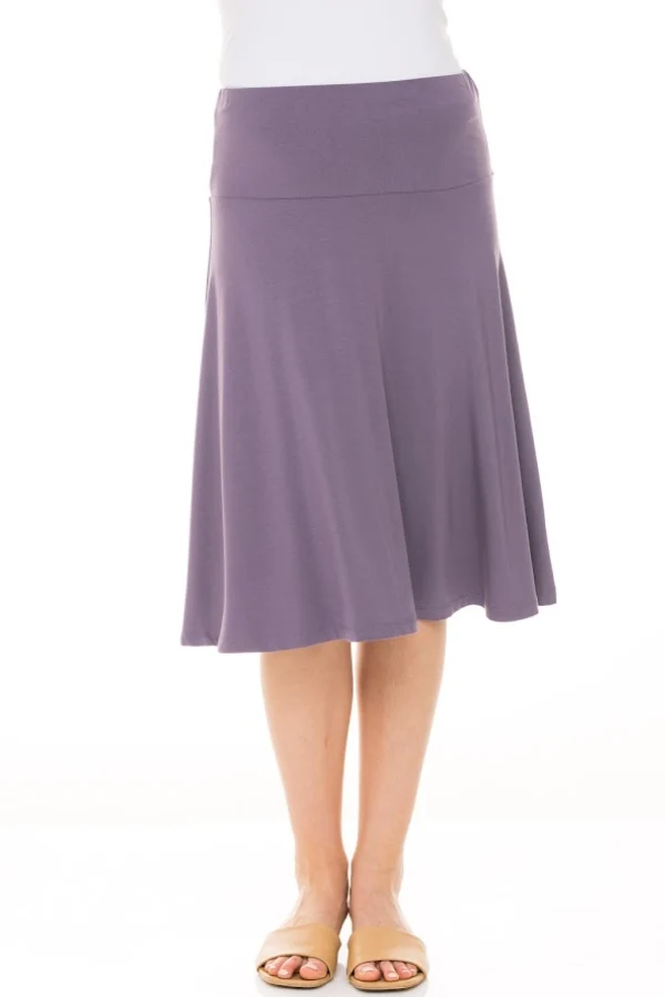 MODAL SKYE SKIRT (DUSTY LILAC) - Image 7