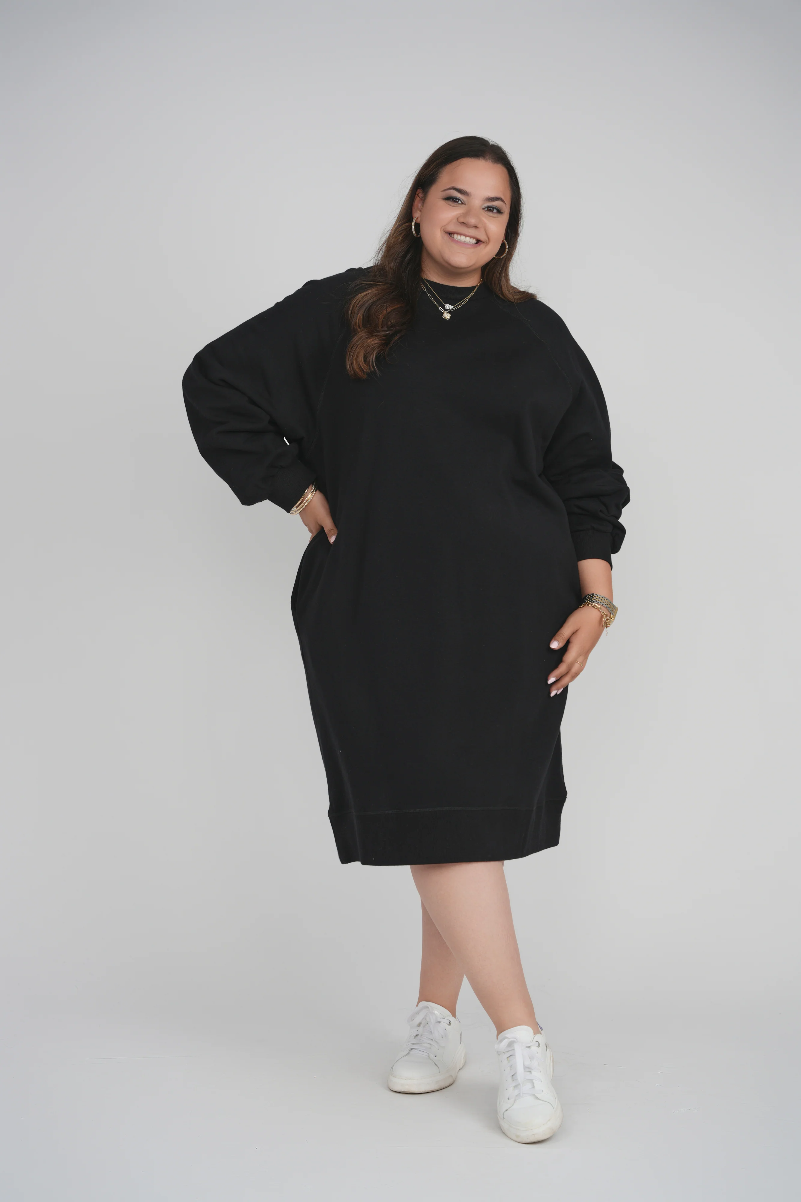 OVERSIZED SWEATSHIRT DRESS - Image 3