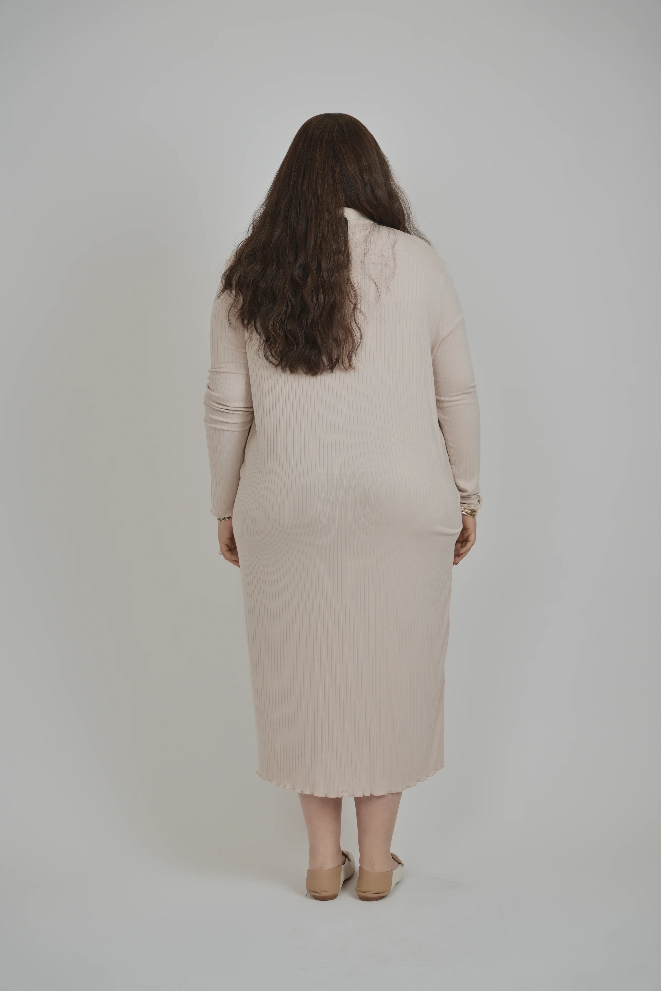 RIBBED BUTTON DOWN DRESS - Image 7