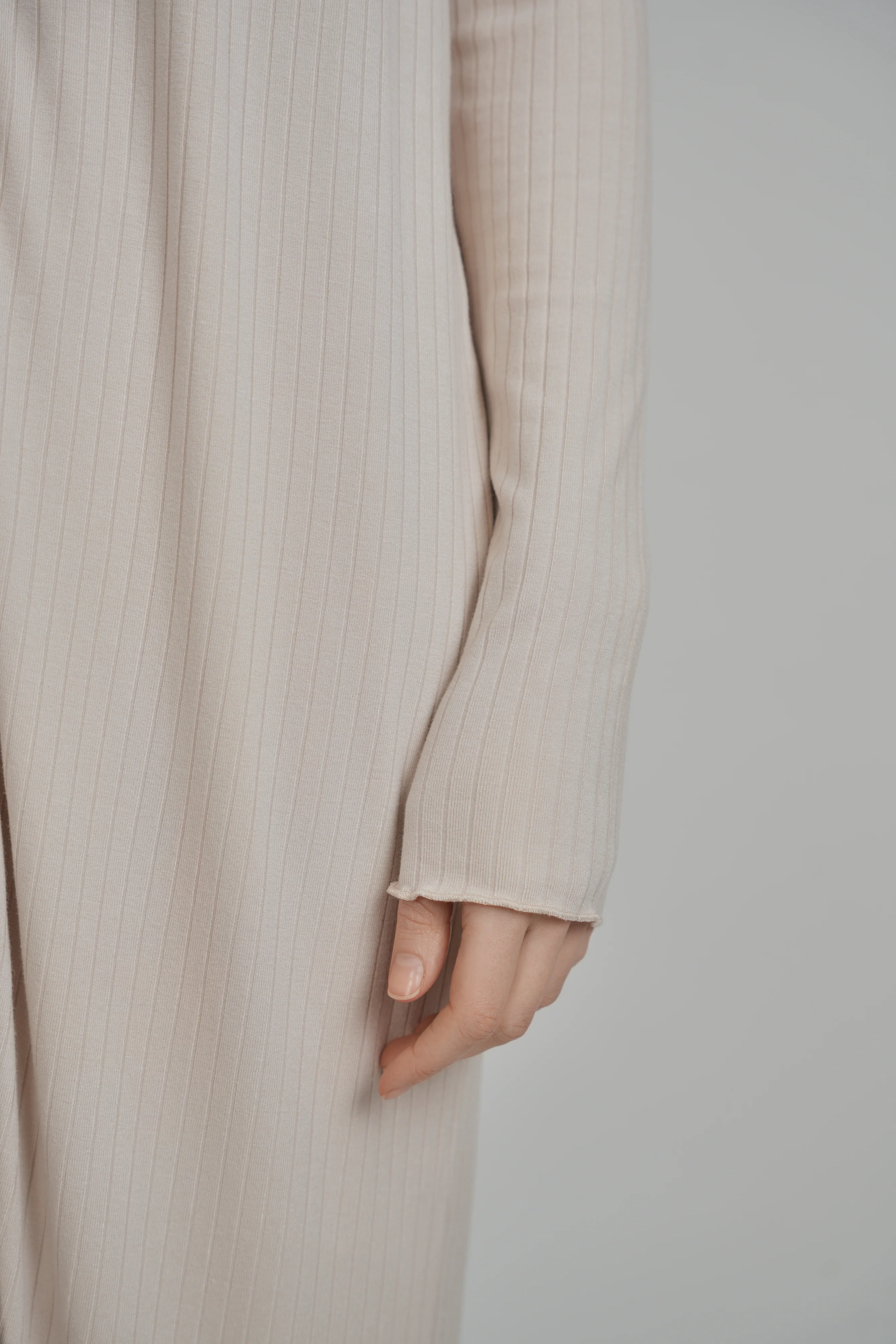 RIBBED BUTTON DOWN DRESS - Image 9