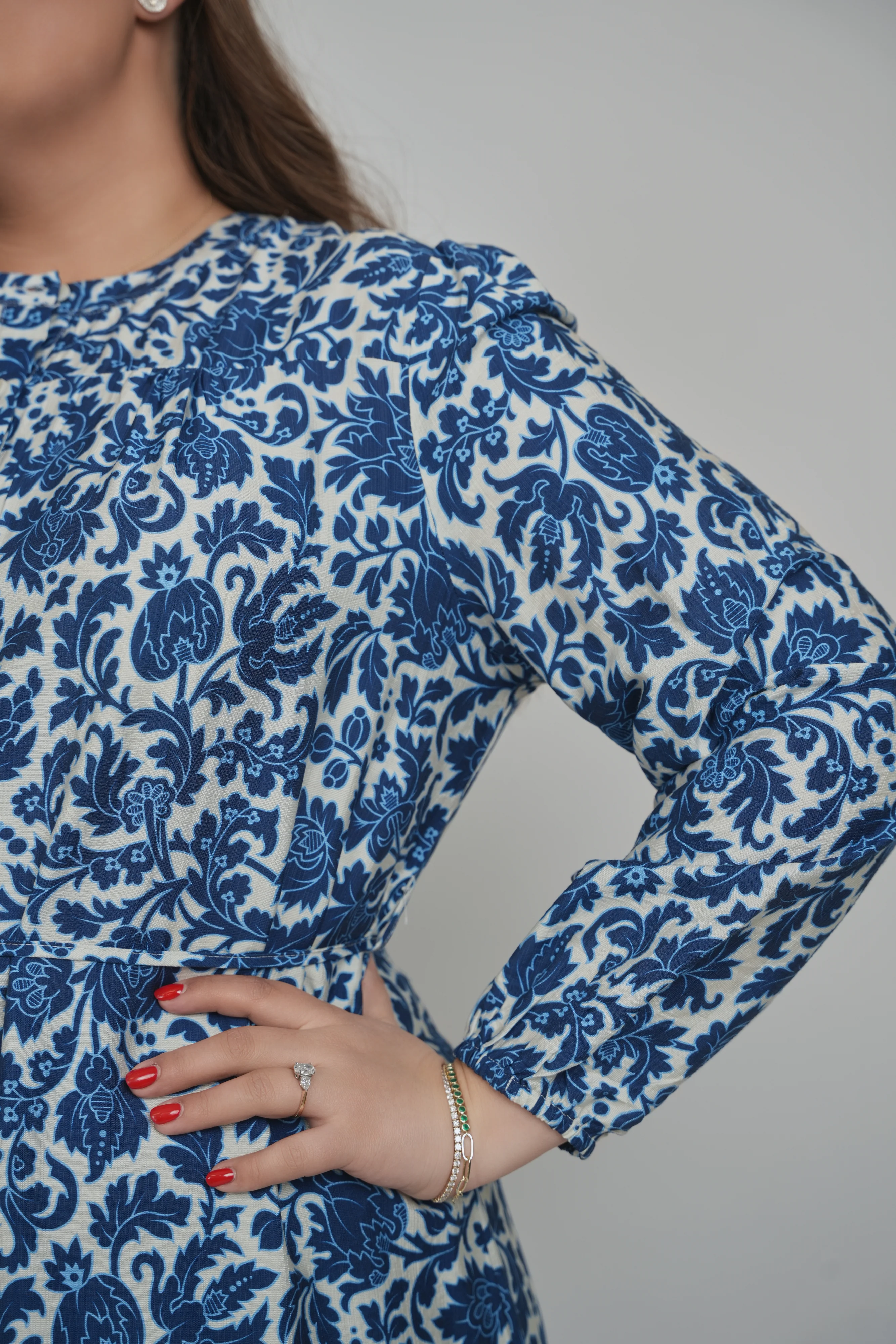 RIVA DRESS (BLUE FLORAL) - Image 7