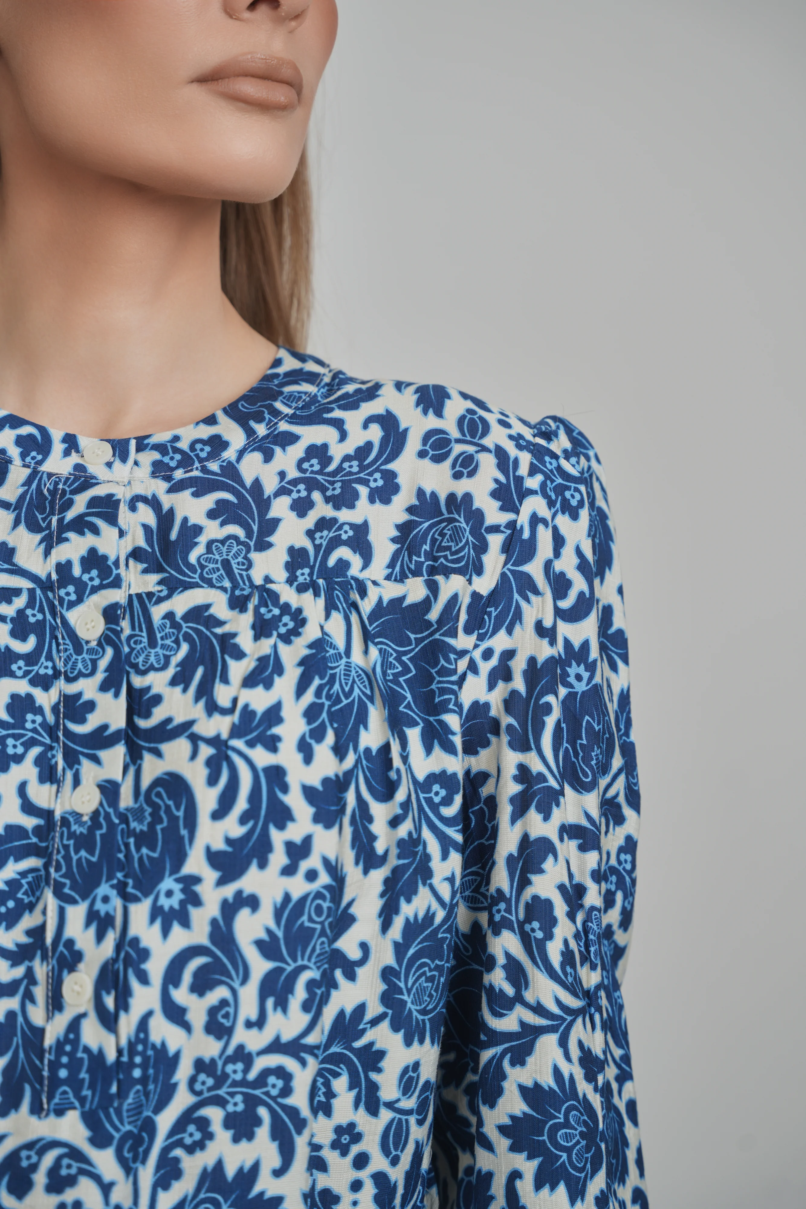 RIVA DRESS (BLUE FLORAL) - Image 9