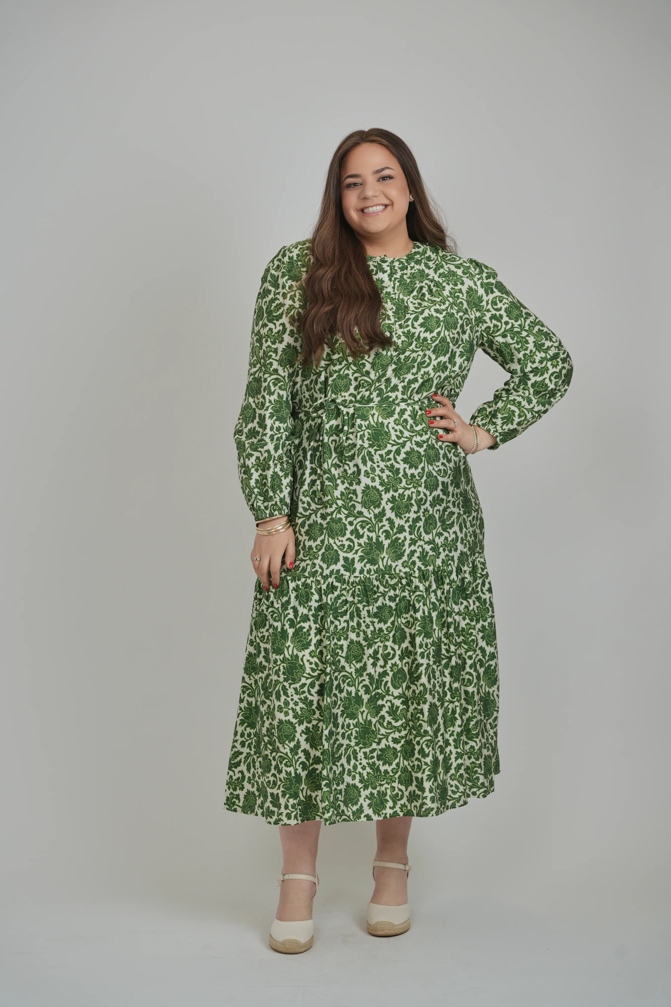 RIVA DRESS (GREEN FLORAL) - Image 2
