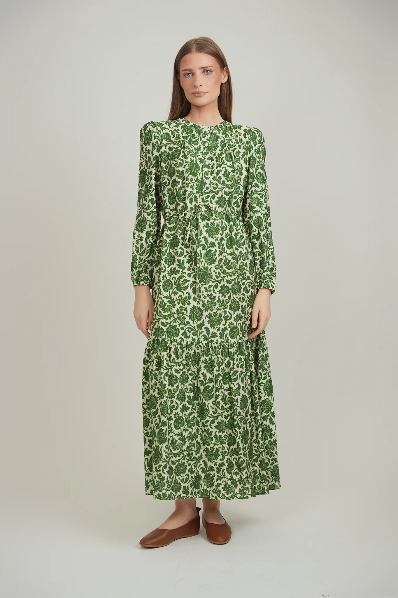 RIVA DRESS (GREEN FLORAL) - Image 3