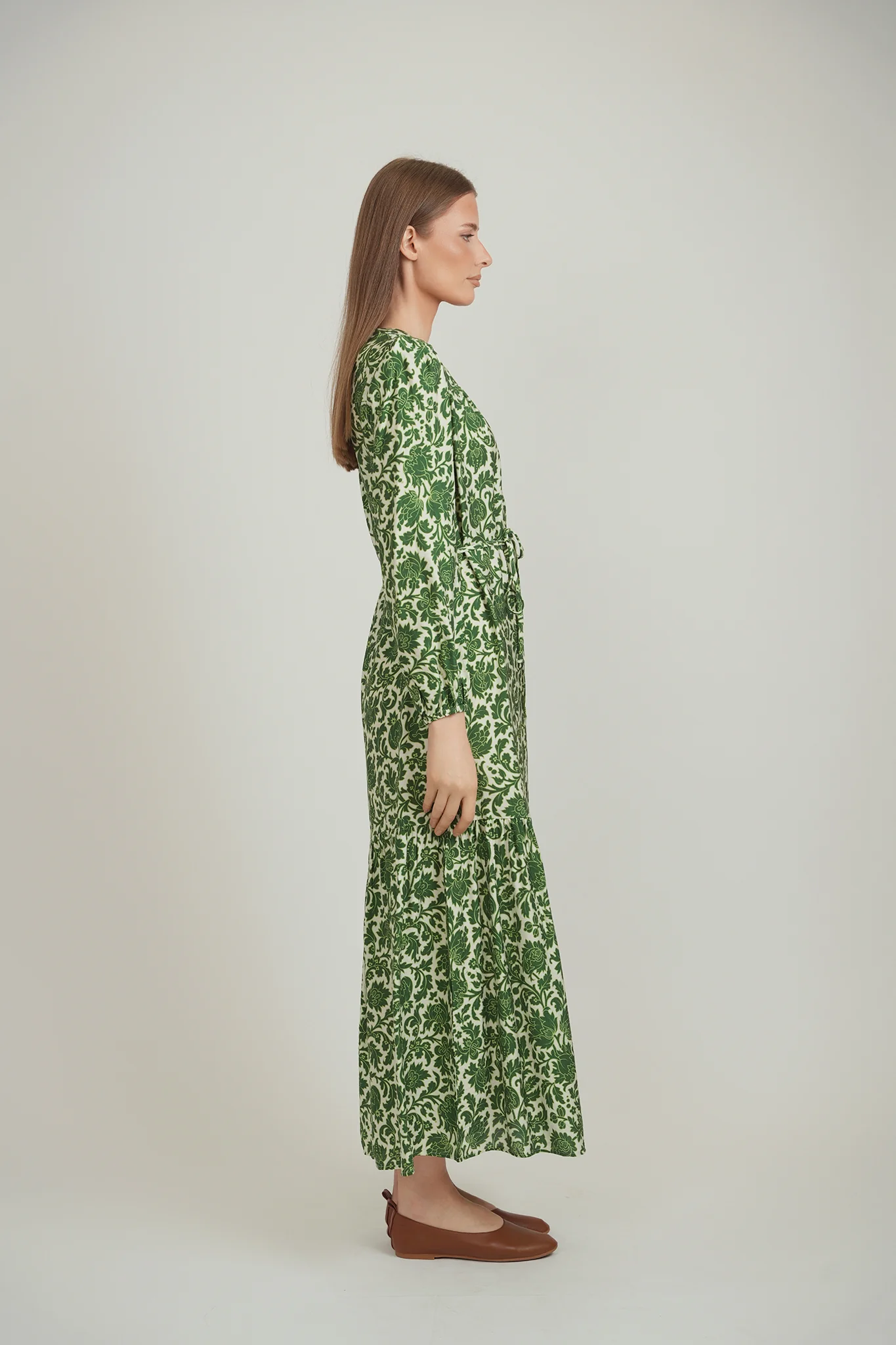 RIVA DRESS (GREEN FLORAL) - Image 4