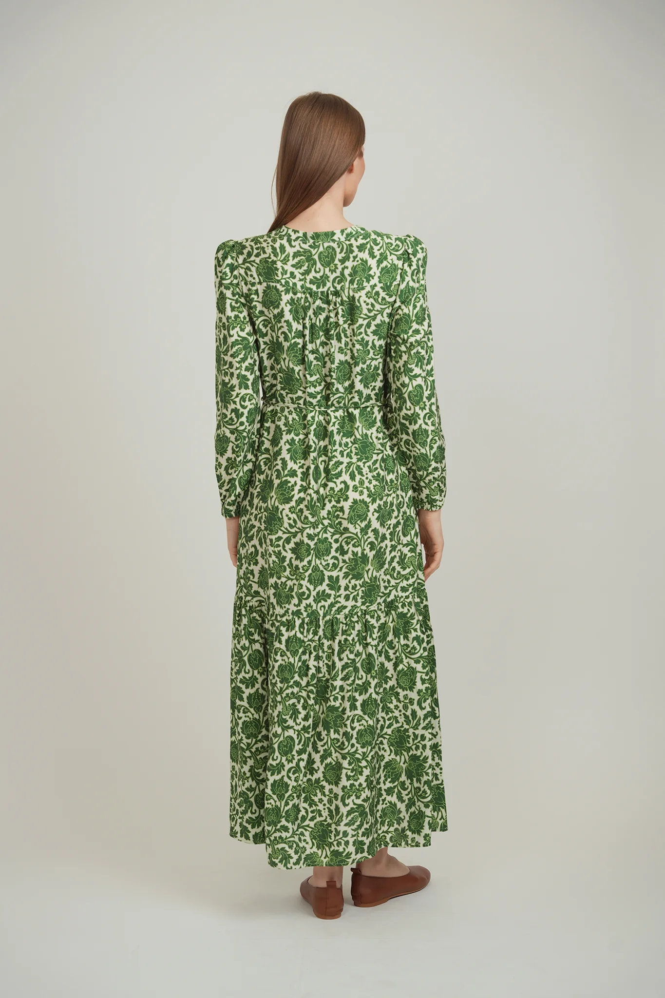 RIVA DRESS (GREEN FLORAL) - Image 5