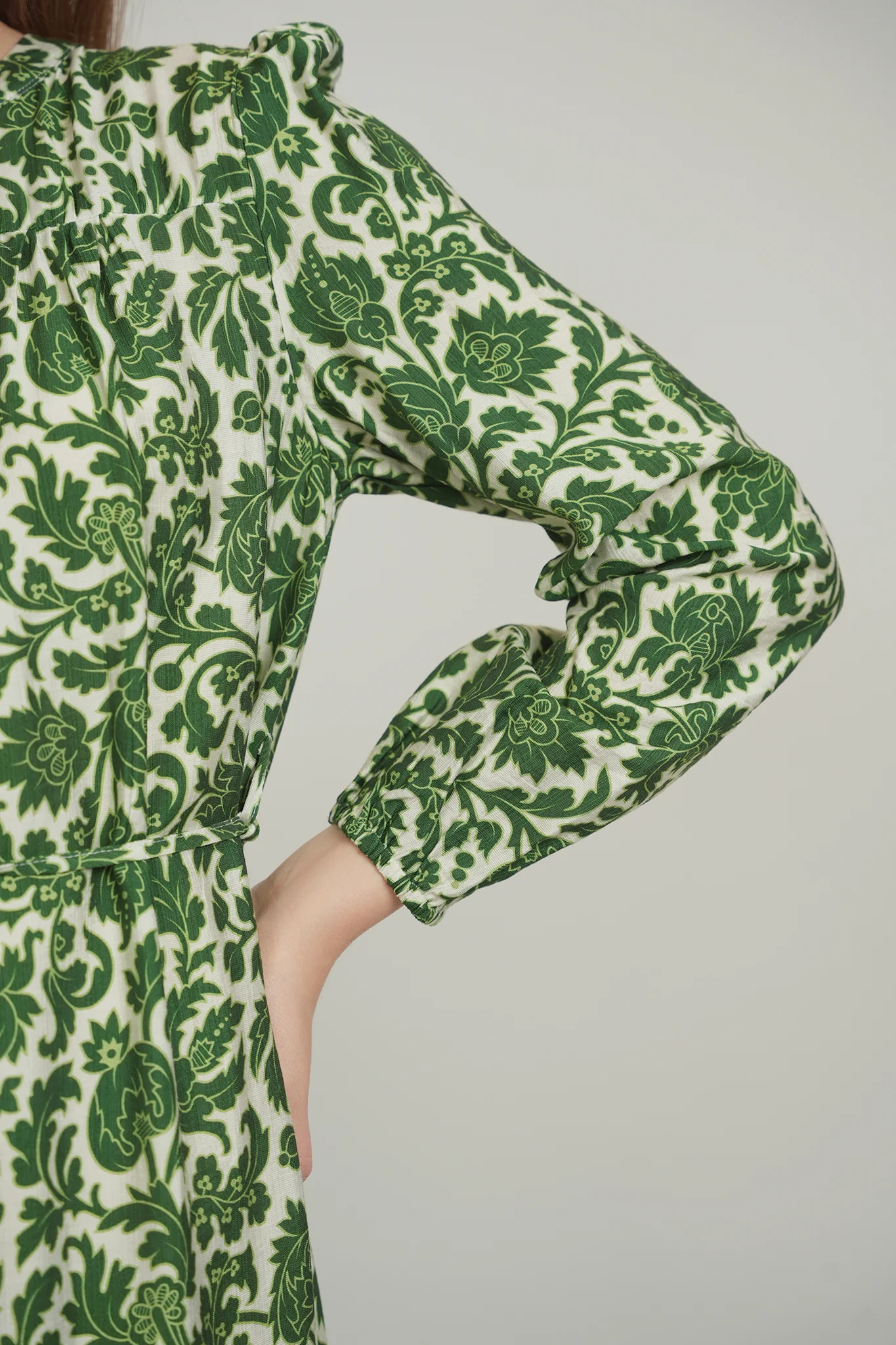 RIVA DRESS (GREEN FLORAL) - Image 9