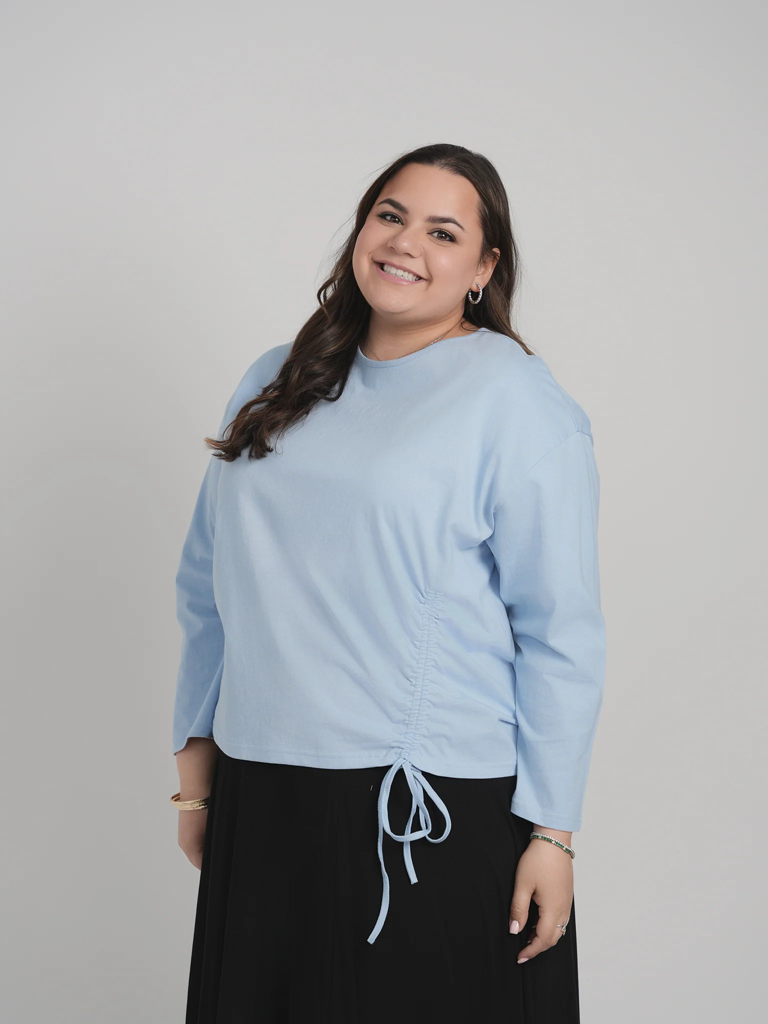 SIDE CINCH TOP (POWDER BLUE) - Image 2