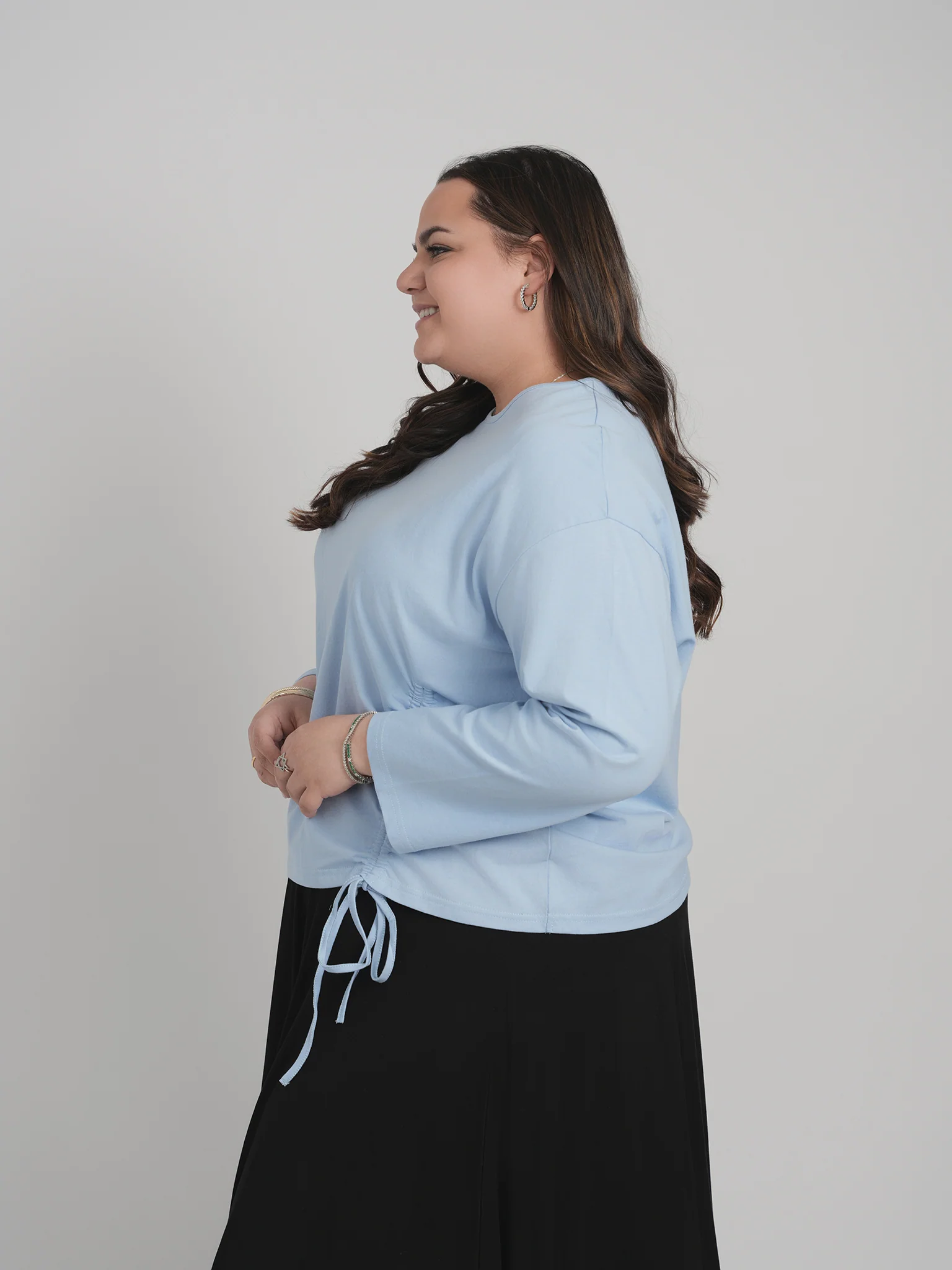 SIDE CINCH TOP (POWDER BLUE) - Image 5