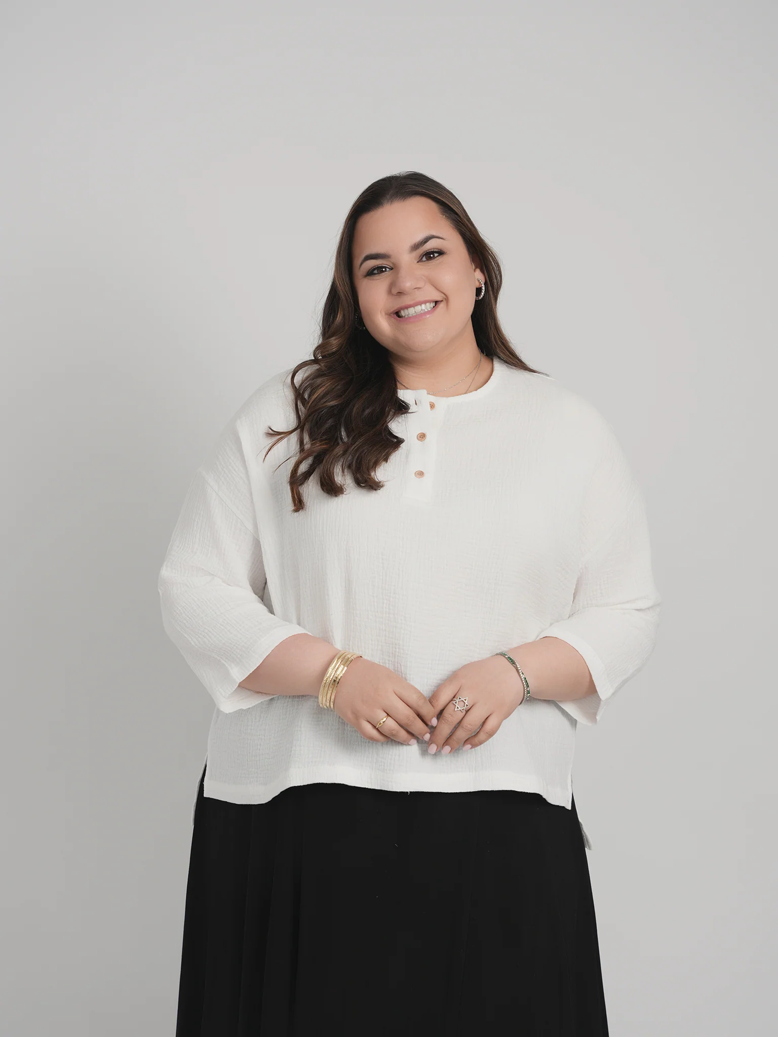 SQUARE HENLEY TOP (WHITE) - Image 2