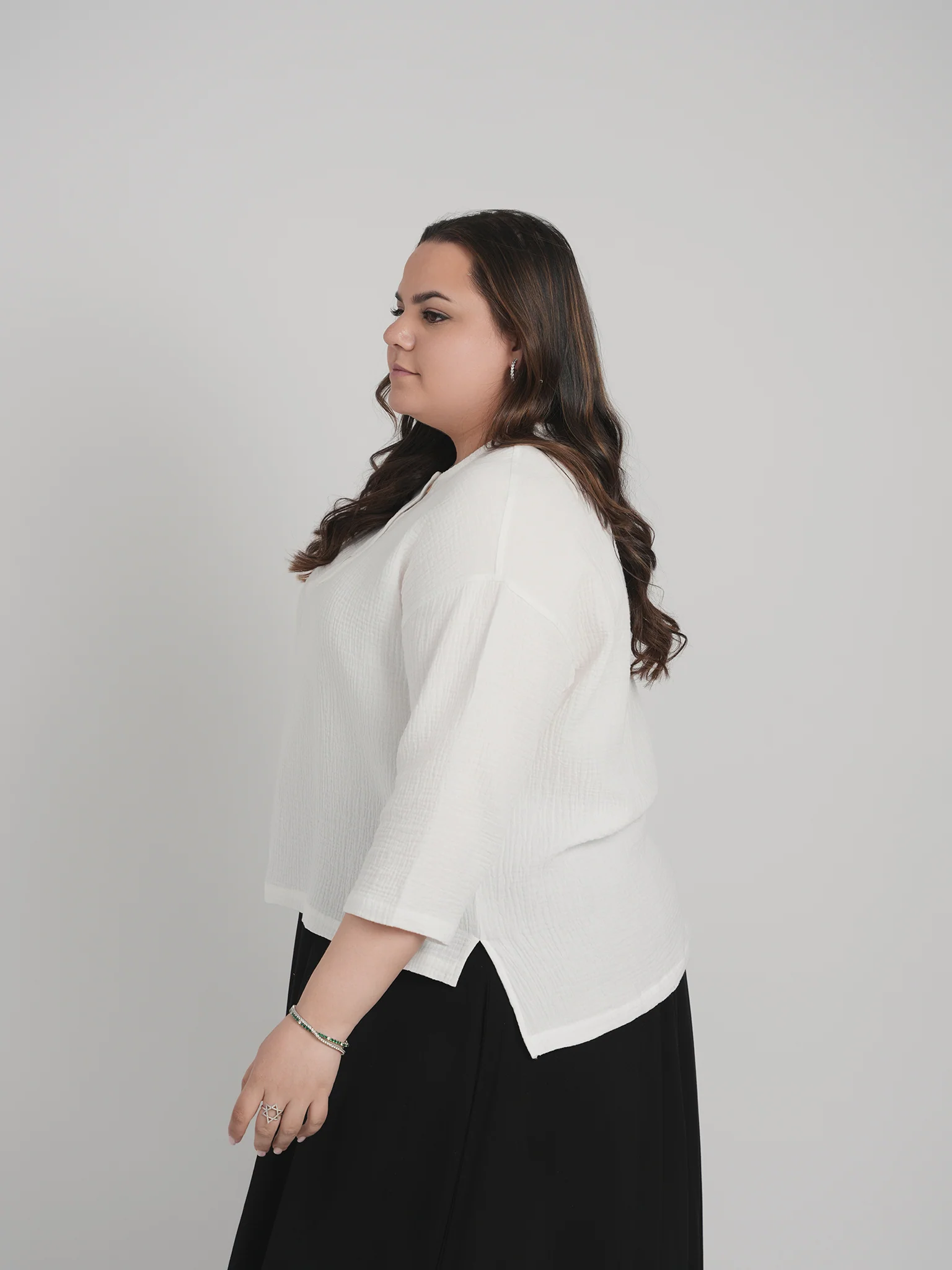 SQUARE HENLEY TOP (WHITE) - Image 7