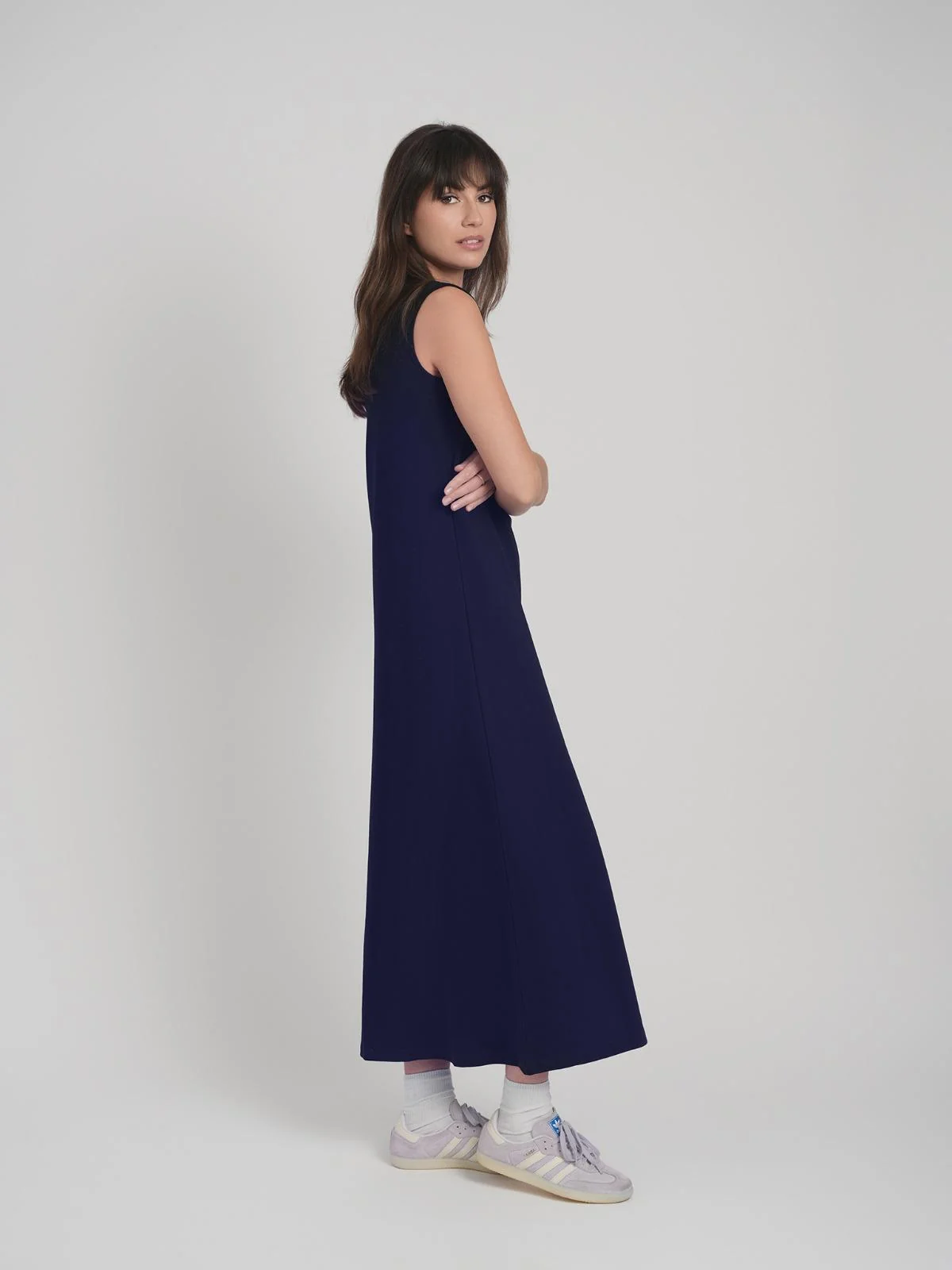 TANK MAXI DRESS (NAVY) - Image 2
