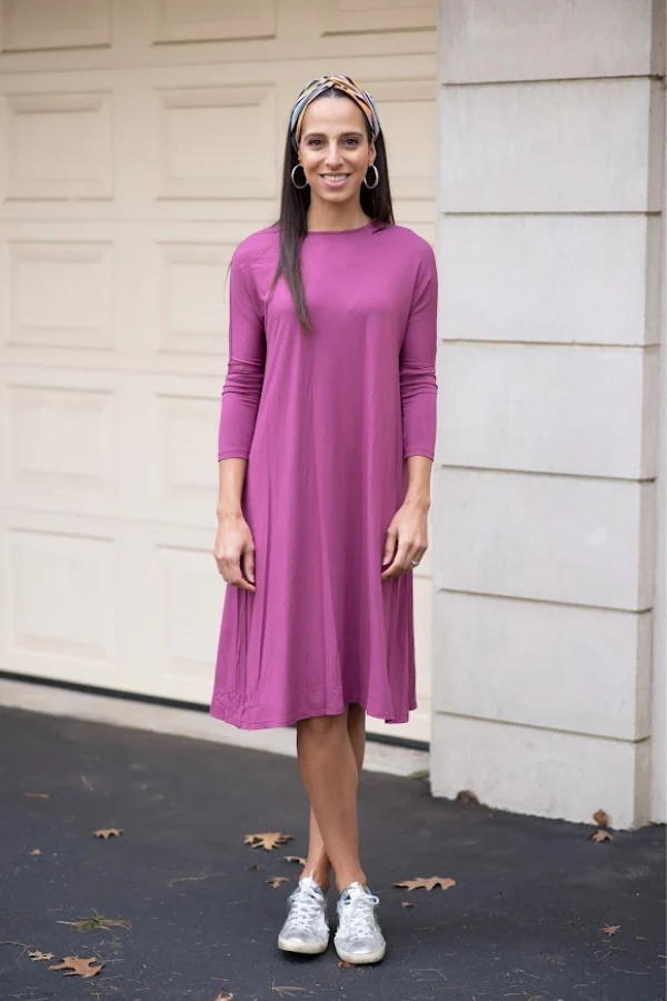 TUNIC DRESS SOLID JERSEY - Image 3