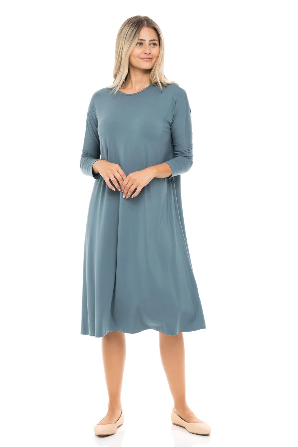 TUNIC DRESS SOLID JERSEY - Image 8