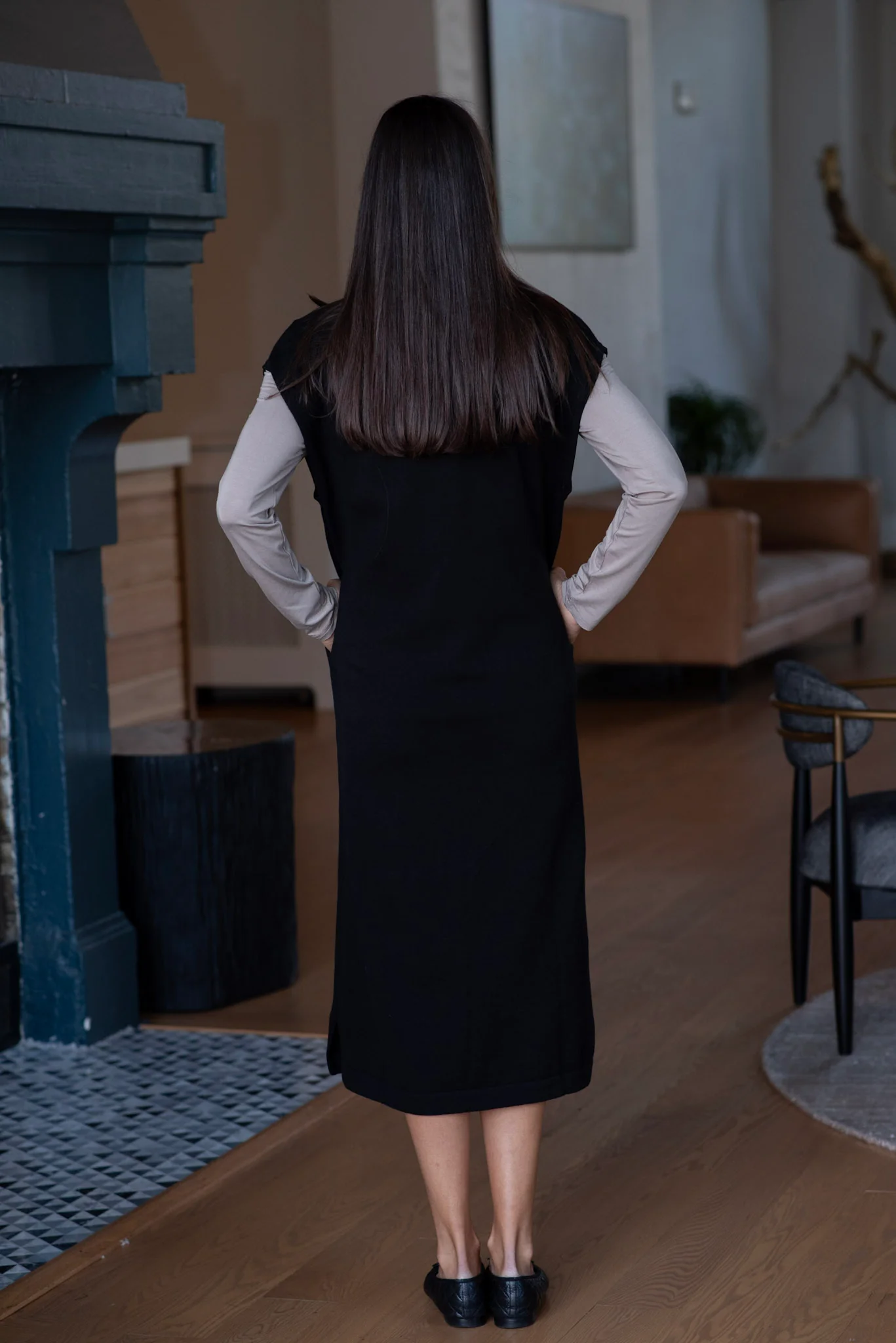 V-LONG BUTTON DOWN CARDIGAN - Image 7